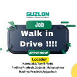 Walk In Drive Job Opporchunities at SUZLON