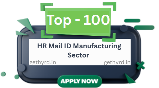 Top 100 HR Contacts for Manufacturing Jobs