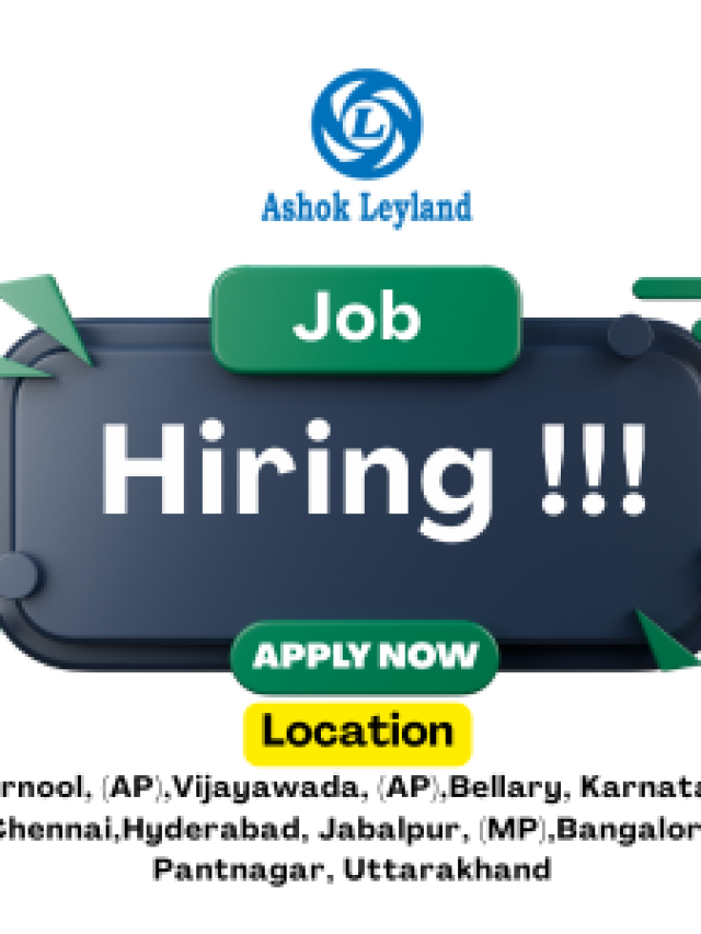 Top Ashok Leyland Job Vacancies for Sales, Service & Finance