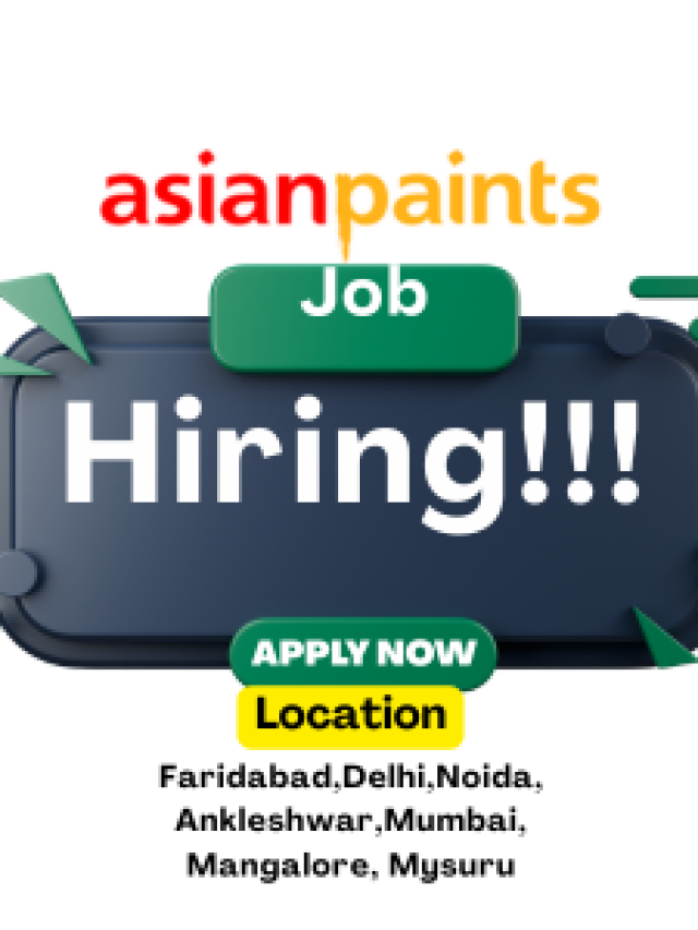 Asian Paints Hiring Executives & Managers Across India 2025