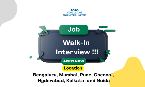 Tata Consulting Engineers Walk-In Interview on Jan 31st for Multi-City Roles