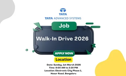 Tata Advanced Systems Walk-In Drive 2026 Bengaluru Hiring for Production & Manufacturing Engineers