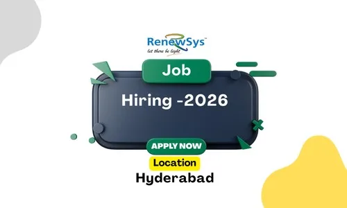 RenewSys is Hiring Engineering & Operations Roles in Hyderabad