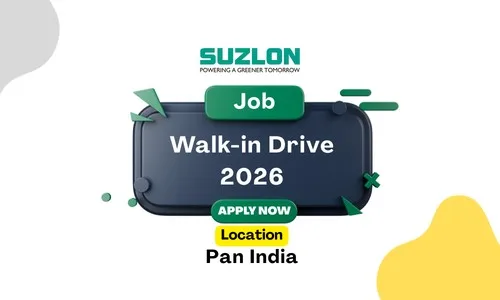 Suzlon Energy Walk-in Drive March 2026: PAN India Openings for Engineers