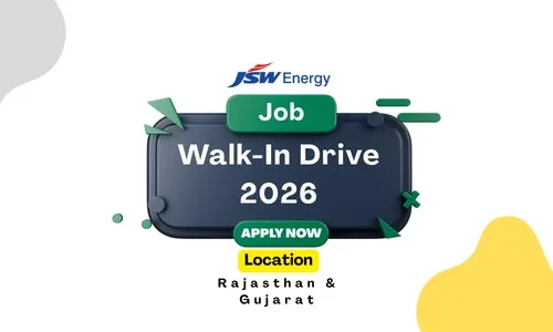 JSW Energy Walk-In Drive 2026 for Solar Projects | Apply for Engineers & Lead Roles in Rajasthan & Gujarat