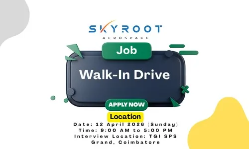 Skyroot Aerospace Walk-In Drive 2026 – ITI & Diploma Jobs in April