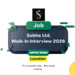 Sobha Walk-In Interview 2026