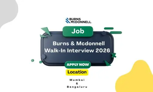 Burns & Mcdonnell Walk-In Interview 2026