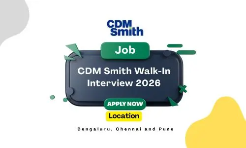 CDM Smith Walk-In Interview 2026