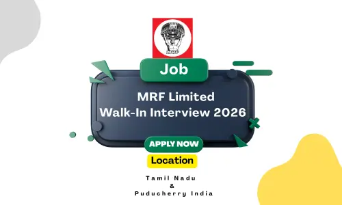 MRF Walk-In Interview 2026