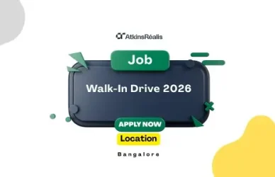 AtkinsRéalis Walk-In Drive 2026: Engineer Jobs in Bangalore