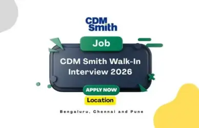 CDM Smith Walk-In Interview 2026