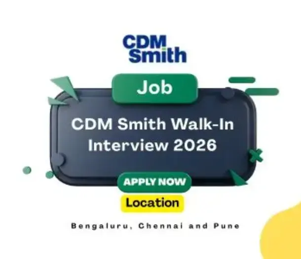 CDM Smith Walk-In Interview 2026
