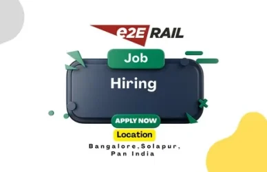     e2E Rail  Recruitment 2026 Engineering Design, HR, GET & Internship Jobs