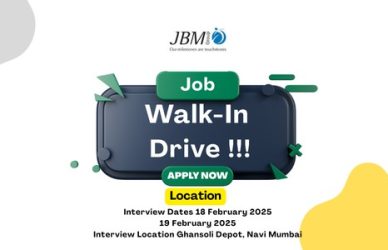 BM Walk-In Interview 2025: Freshers & Experienced Jobs in Navi Mumbai