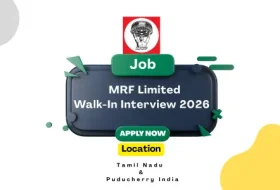MRF Walk-In Interview 2026