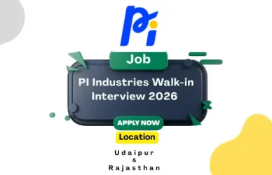 PI Industries Walk-in Interview 2026