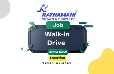 Ratnamani Metals Walk-in Drive Kutch Gujarat on 8th April 2026 | Electrician & Electrical Engineer