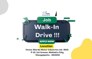 Kickstart Your R&D Career: Graduate Engineer Trainee Walk-In at Sharda Motor (Feb 10–13)