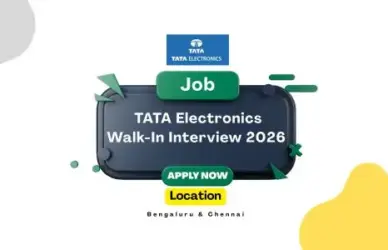 TATA Electronics Walk-In Interview 2026