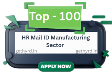 Top 100 HR Contacts for Manufacturing Jobs
