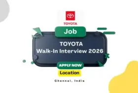Toyota Walk-In Interview in Chennai 2026
