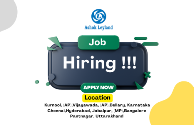 Top Ashok Leyland Job Vacancies for Sales, Service & Finance