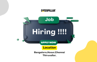 Caterpillar Hiring Quality & Production Engineers in Tamil Nadu