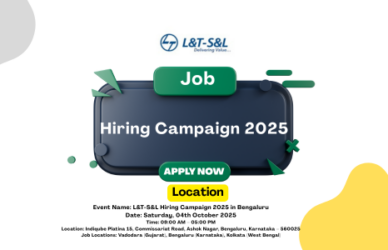 L&T-S&L Hiring Campaign 2025 in Bengaluru | Mechanical, Electrical & C&I Engineers