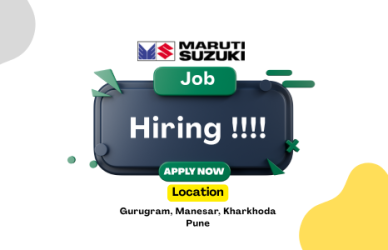 Exciting Job Opporchunities in Maruti Suzuki