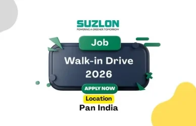 Suzlon Energy Walk-in Drive March 2026: PAN India Openings for Engineers