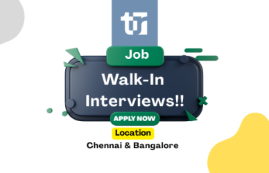 Walk-In Interviews: Engineering Jobs in Chennai & Bangalore Nov at TR India